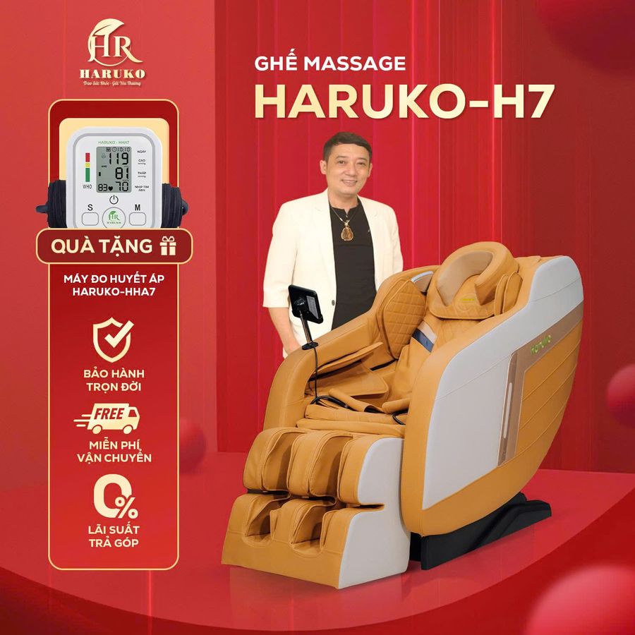 GHẾ MASSAGE TOÀN THÂN 3D THÔNG MINH HARUKO H7
