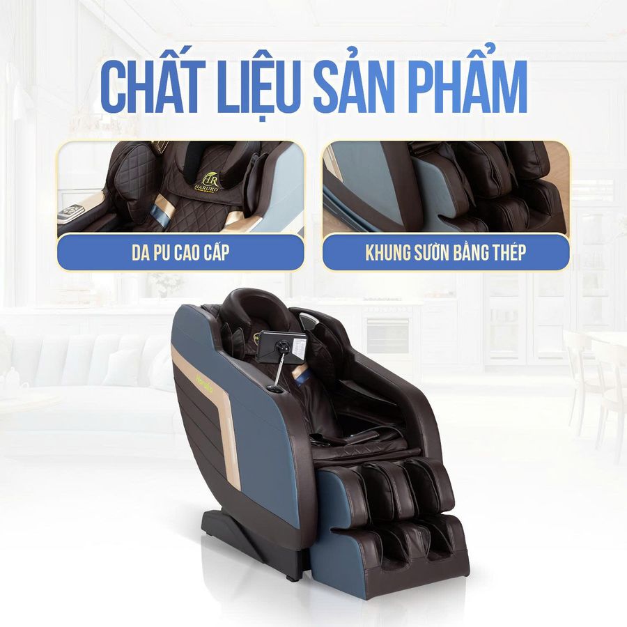 GHẾ MASSAGE TOÀN THÂN 3D THÔNG MINH HARUKO H7