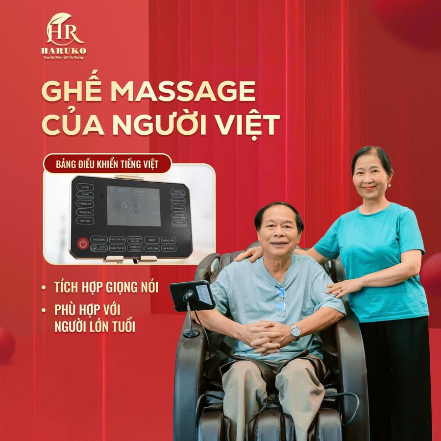 GHẾ MASSAGE TOÀN THÂN 3D THÔNG MINH HARUKO H7
